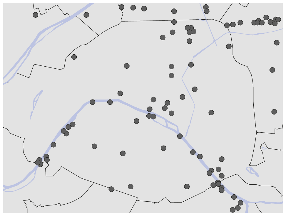 Cartographie SYVIL architectures, d'après l'Apur, cartographie de l'Apur